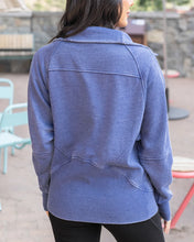 Load image into Gallery viewer, Grace & Lace Vintage Washed Zip Up Sweatshirt - Blue