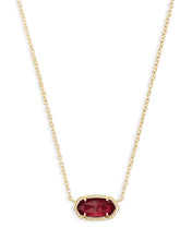 Load image into Gallery viewer, Kendra Scott Elisa Gold Pendant Necklace in Berry