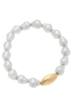 Load image into Gallery viewer, Canvas Bentley Baroque Pearl Stretch Bracelet