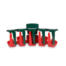 Load image into Gallery viewer, Large Teleties Hair Clip - Red & Green