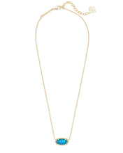 Load image into Gallery viewer, Kendra Scott Elisa Gold Pendant Necklace in Bronze Veined Turquoise