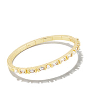 Load image into Gallery viewer, Kendra Scott Gracie Gold Bangle Bracelet in White Mix
