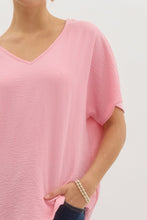 Load image into Gallery viewer, Blissful Basics V-Neck Top - Baby Pink *Regular & Curvy*