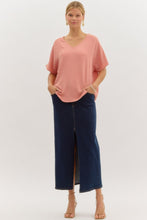 Load image into Gallery viewer, Blissful Basics V-Neck Top - Salmon