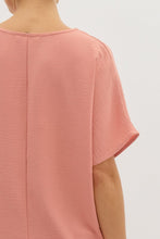Load image into Gallery viewer, Blissful Basics V-Neck Top - Salmon