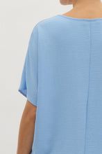 Load image into Gallery viewer, Blissful Basics V-Neck Top - Blue