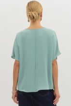 Load image into Gallery viewer, Blissful Basics V-Neck Top - Aloe *Regular & Curvy*