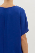 Load image into Gallery viewer, Blissful Basics V-Neck Top - Royal Blue *Regular & Curvy*