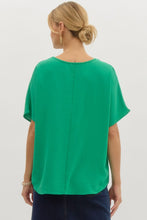 Load image into Gallery viewer, Blissful Basics V-Neck Top - Kelly Green *Regular & Curvy*