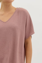 Load image into Gallery viewer, Blissful Basics V-Neck Top - Mocha *Regular & Curvy*
