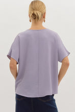 Load image into Gallery viewer, Blissful Basics V-Neck Top - Lavender *Regular & Curvy*