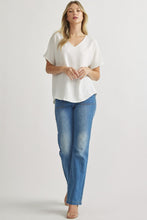 Load image into Gallery viewer, Blissful Basics V-Neck Top - Off White *Regular & Curvy*