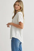 Load image into Gallery viewer, Blissful Basics V-Neck Top - Off White *Regular & Curvy*