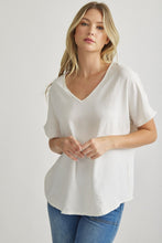 Load image into Gallery viewer, Blissful Basics V-Neck Top - Off White *Regular & Curvy*
