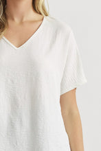 Load image into Gallery viewer, Blissful Basics V-Neck Top - Off White *Regular & Curvy*