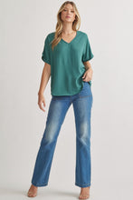 Load image into Gallery viewer, Blissful Basics V-Neck Top - Forest