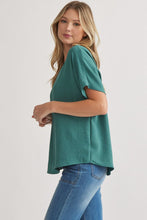 Load image into Gallery viewer, Blissful Basics V-Neck Top - Forest