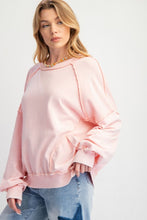 Load image into Gallery viewer, Blake Mineral Washed Pullover - Blush