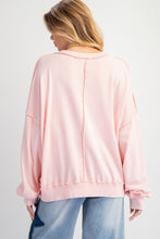 Load image into Gallery viewer, Blake Mineral Washed Pullover - Blush