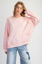 Load image into Gallery viewer, Blake Mineral Washed Pullover - Blush