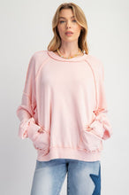 Load image into Gallery viewer, Blake Mineral Washed Pullover - Blush