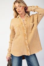 Load image into Gallery viewer, Autumn Weather Waffle Knit Shacket - Camel