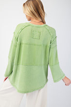 Load image into Gallery viewer, Allie Thermal Patch Top - Island Green