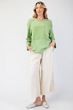 Load image into Gallery viewer, Allie Thermal Patch Top - Island Green
