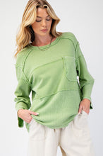 Load image into Gallery viewer, Allie Thermal Patch Top - Island Green