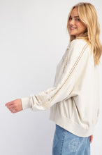 Load image into Gallery viewer, Ava Lace Trim Pullover - Ecru