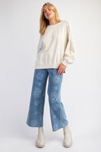 Load image into Gallery viewer, Ava Lace Trim Pullover - Ecru