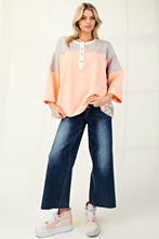 Load image into Gallery viewer, Andy Mix Print Pullover - Coral