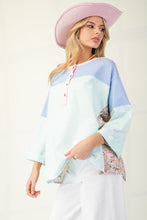 Load image into Gallery viewer, Andy Mix Print Pullover - Mint