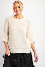 Load image into Gallery viewer, Brielle Knitted Boxy Sweater - Cream