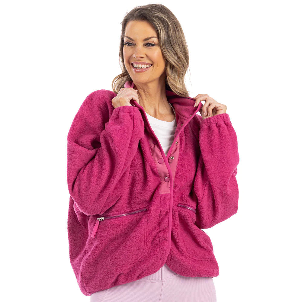 Cozy Daze Fleece Jacket Hot Pink Specialty Design Company