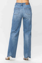Load image into Gallery viewer, Judy Blue HW Raw Hem Wide Leg Jean (Regular/Curvy)