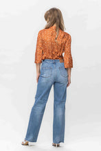 Load image into Gallery viewer, Judy Blue HW Raw Hem Wide Leg Jean (Regular/Curvy)