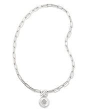 Load image into Gallery viewer, Kendra Scott Brielle Medallion Chain Necklace in Silver