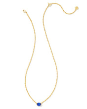 Load image into Gallery viewer, Kendra Scott Cailin Gold Pendant Necklace in Blue Crystal