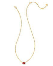 Load image into Gallery viewer, Kendra Scott Cailin Gold Pendant Necklace in Burgundy Crystal