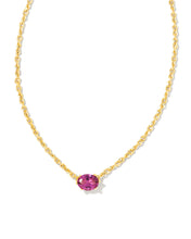 Load image into Gallery viewer, Kendra Scott Cailin Gold Pendant Necklace in Purple Crystal
