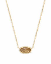 Load image into Gallery viewer, Kendra Scott Elisa Gold Pendant Necklace in Orange Citrine Quartz