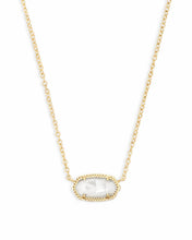 Load image into Gallery viewer, Kendra Scott Elisa Gold Pendant Necklace in Ivory Mother of Pearl