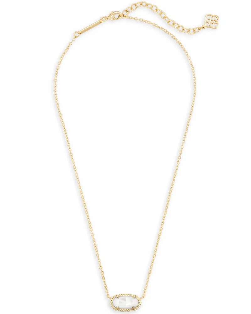 Elisa Gold Louisiana Necklace in Ivory Mother-of-Pearl