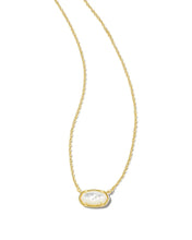 Load image into Gallery viewer, Kendra Scott Grayson Gold Short Pendant Necklace in Ivory Mother of Pearl