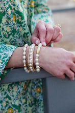 Load image into Gallery viewer, Canvas Bentley Baroque Pearl Stretch Bracelet