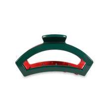 Load image into Gallery viewer, Medium Teleties Open Hair Clip - Red & Green