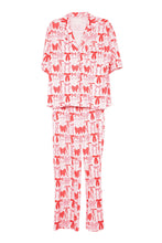 Load image into Gallery viewer, Coquette Bows Pajama Set - Pink & Red