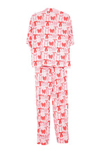 Load image into Gallery viewer, Coquette Bows Pajama Set - Pink & Red
