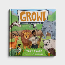 Load image into Gallery viewer, Growl: Trouble at Kindness Zoo - Children's Book by Tony Evans